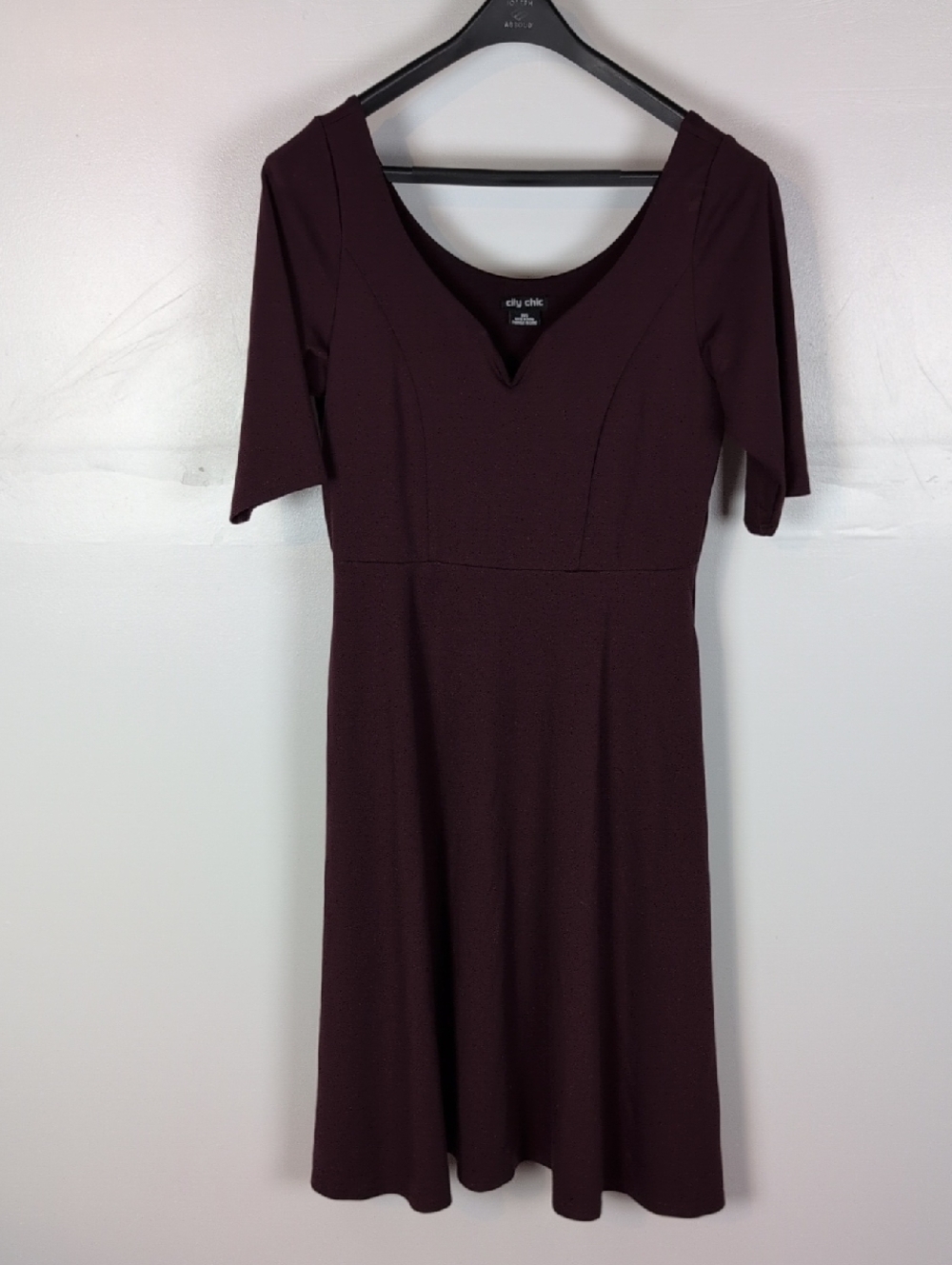 City Chic Midi Dress with Pockets